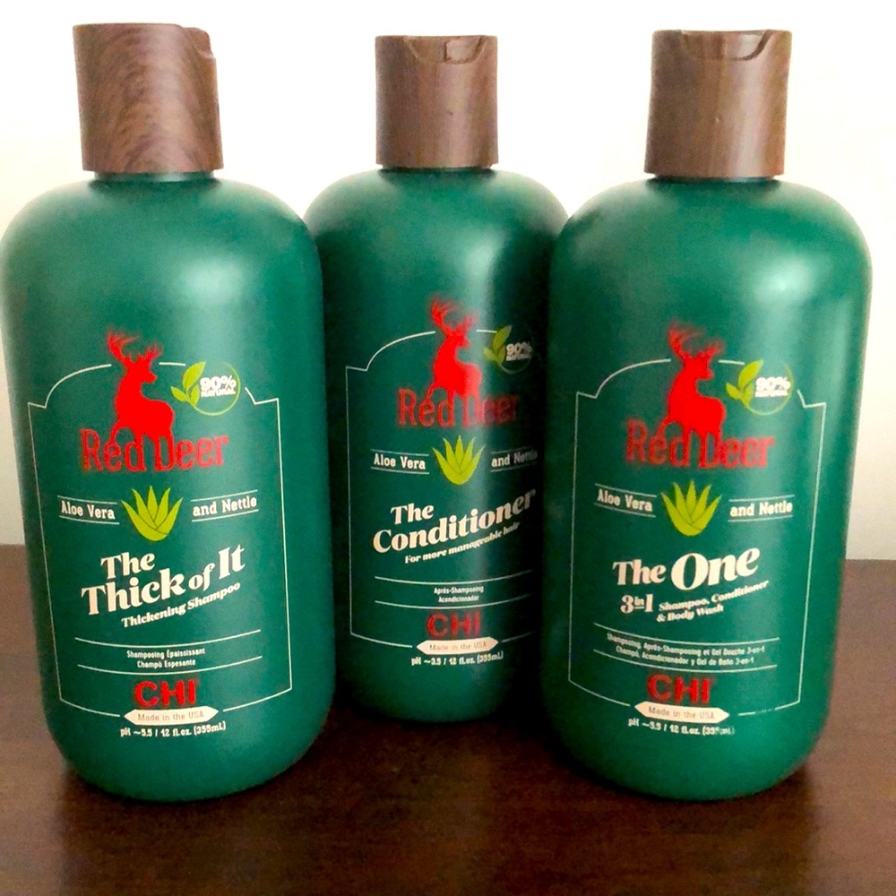 Red Deer Shampoo, Conditioner, 3 in 1